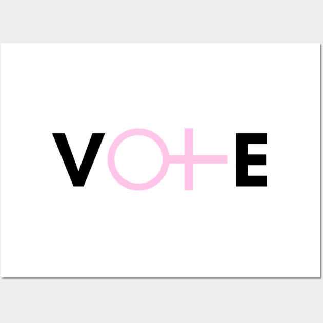 Vote Women's Rights Wall Art by 9 Turtles Project